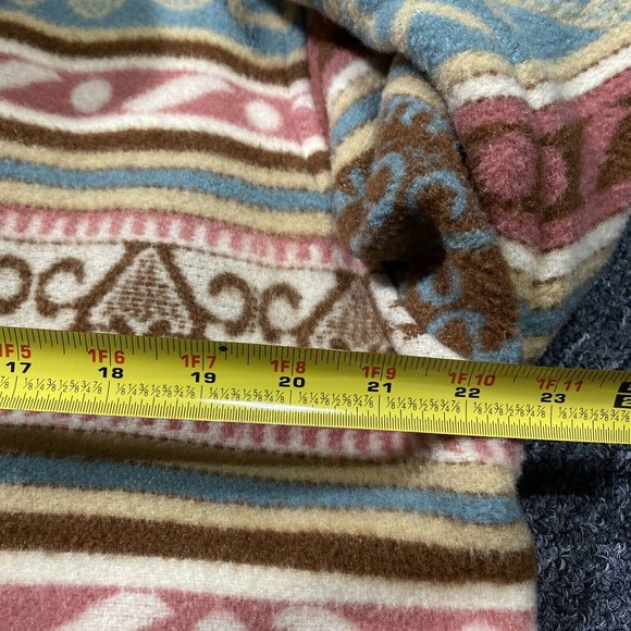 Gallery Size Medium Costa Rica Wool Blend Coat Unisex Aztec Print - Picture 4 of 5